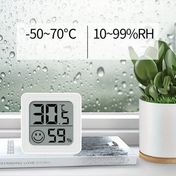 Mini Hygrometer Thermometer for Car and Home Carousel 2