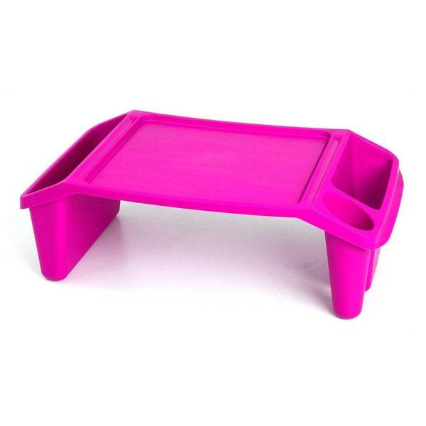 Tuff Play 56x36cm Learner Kids Lap Table Children Desk 3y+ w Cup Holder Pink Carousel 2