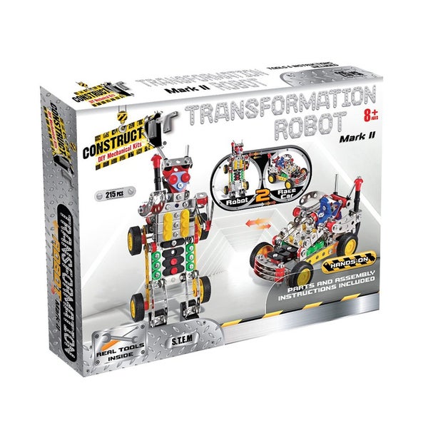 215pc Construct IT Transformation Robot Mark 2 Toy w Tools Build Kit Kids 8y+ Carousel 1