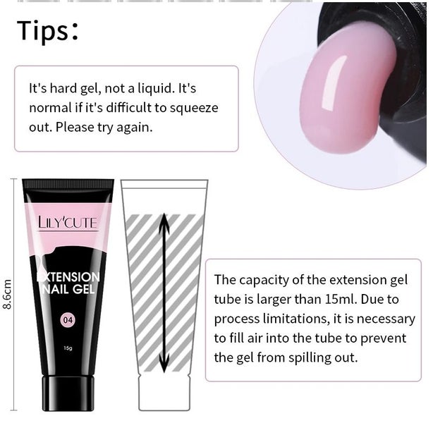 Extension Gel Nail Kit + Mini Nail Lamp UV Extension Gels Carousel 2