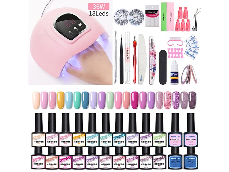 Gel Nail Polish Set Poly Extension Gel Starter Kit With UV Lamp Drill Machine Carousel 1