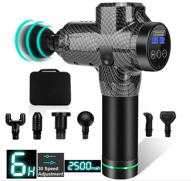 Massage Gun Deep Percussion Massager Muscle Vibration Tissue Relaxing Therapy Carousel 1