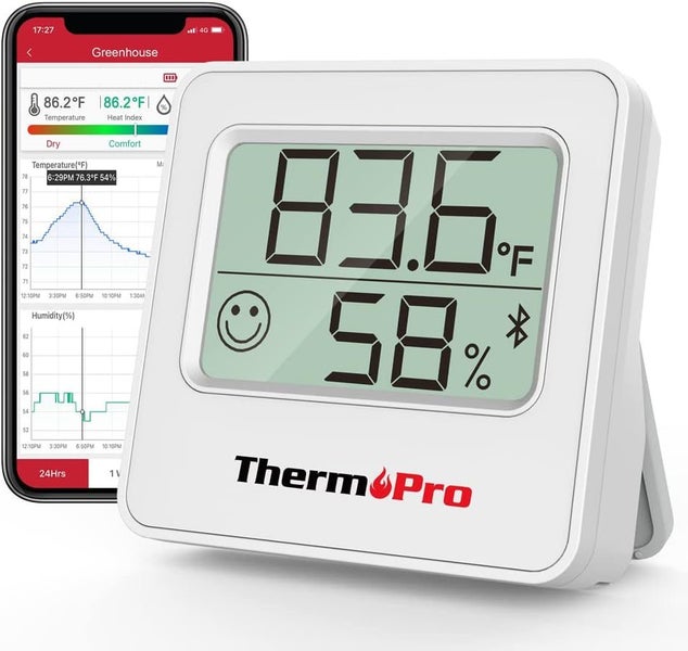 ThermoPro Smart App Thermometer / Hygrometer Monitor - White Carousel 1