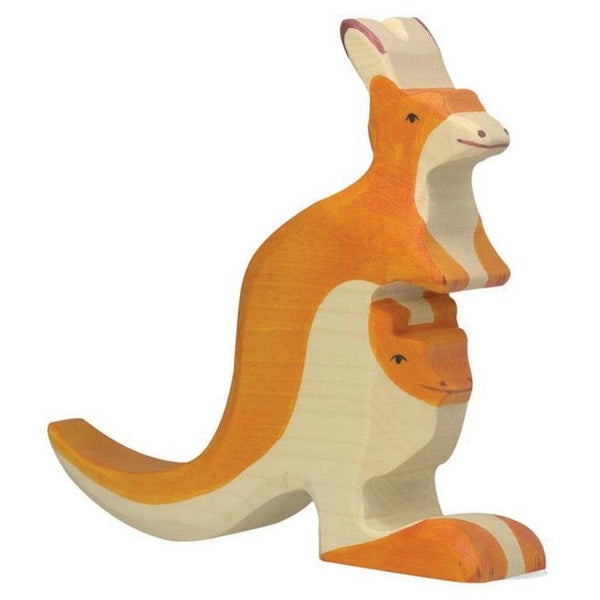 Holztiger Kangaroo with Young Carousel 1
