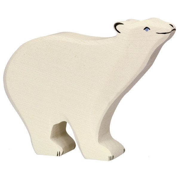 Holztiger Polar Bear Head Raised Carousel 1