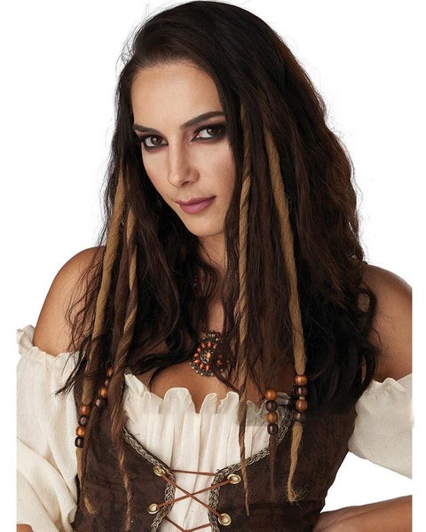 Brown Clip in Dreads Carousel 1