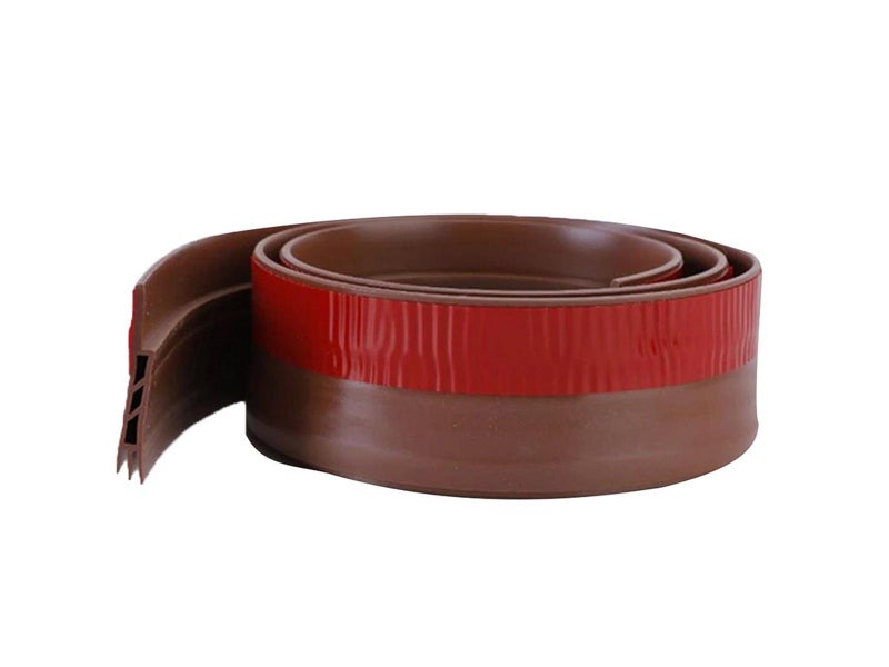 3-Tier Silicone Door Draft Stopper Seal Under Bottom Strip Self Adhesive Brown Carousel 2