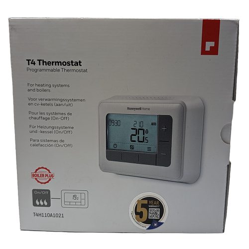 Home T4 Wired Programmable Thermostat 24/230V – #T4H110A1021 Carousel 2