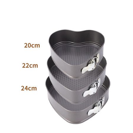 3PCS Cake Pan Mold Baking Tins Love Square Shapes Carousel 1