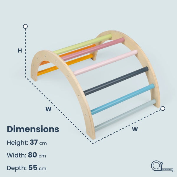 Bigjigs Toys FSC Arched Climbing Frame Carousel 2