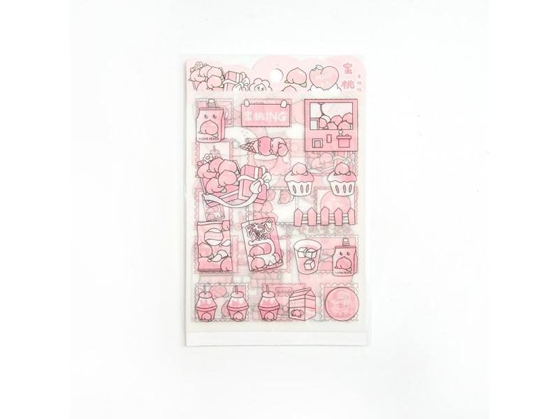 Mohamm 4PCS/Pack Kawaii Anime Stickers Scrapbooking Stationery School Supplies Carousel 1