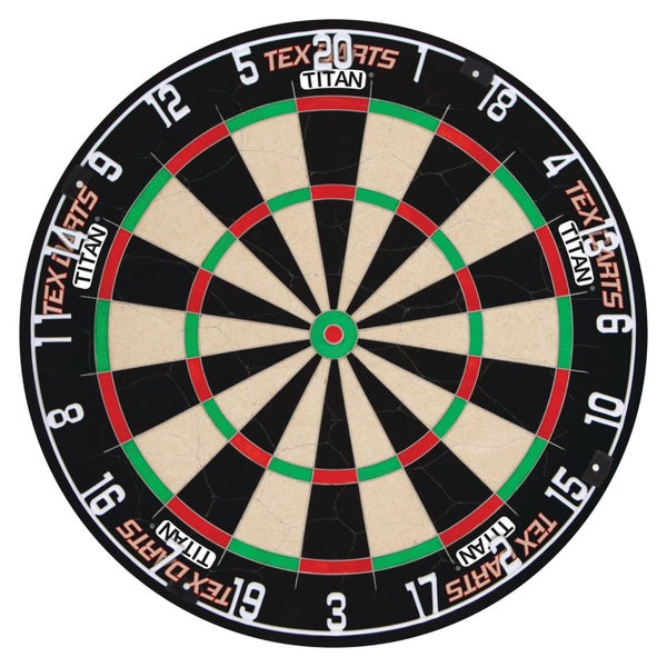 Tex Darts Titan Tournament Dart Board + Formula Mahogany Cabinet + Darts Set Carousel 2