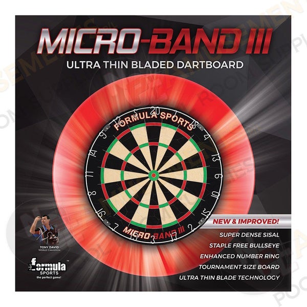 Micro Band 3 Dartboard + New Zealand NZ Warriors NRL Surround + Darts Set Carousel 2