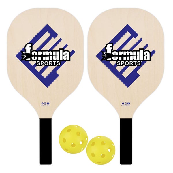 Formula Sports Pickleball 2 Player Game Set 2 wood paddles, 2 outdoor Pickleb... Carousel 1