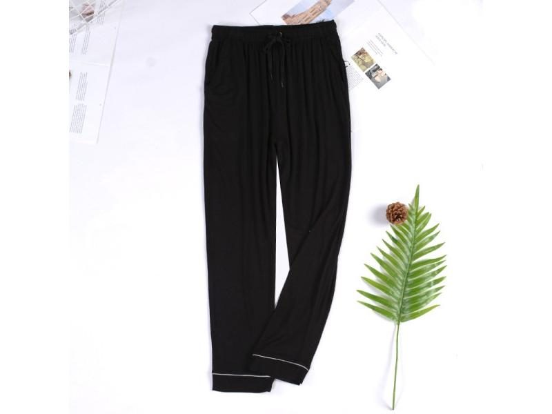 Fdfklak L-4XL Plus Size Men's Pajamas Pant Loose Comfortable Modal Sleepwear Carousel 1