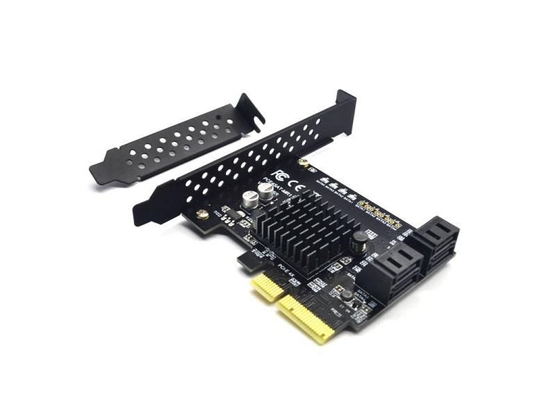 PCI Express Raid Card 4Port SATA 3.0 Add On Card Marvell 88SE9230 Chipset Carousel 1