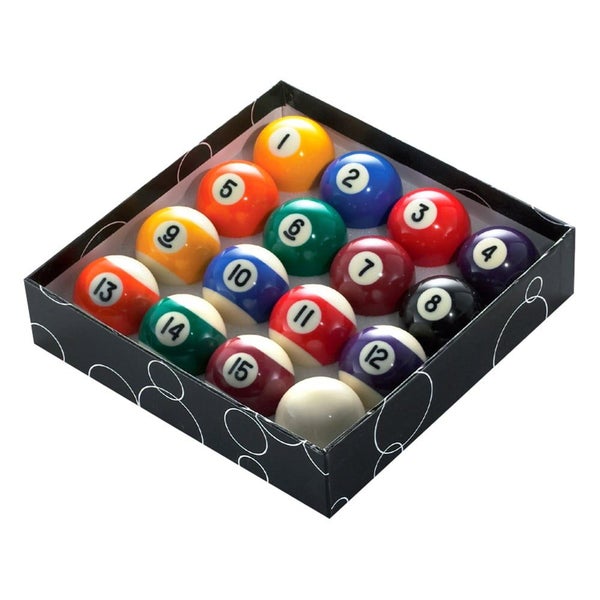 Kelly Pool Snooker Billiard Table Balls and Triangle 2 & 1/4 inch American 9 ... Carousel 2