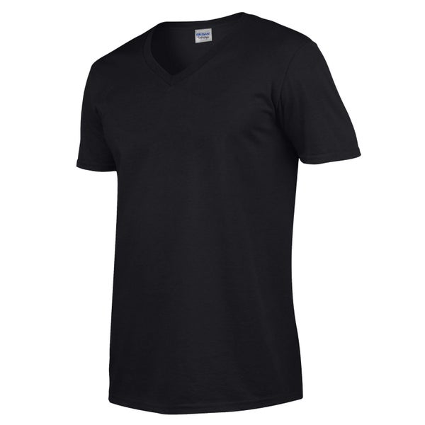 Gildan Unisex Adult Softstyle V Neck T-Shirt Carousel 2