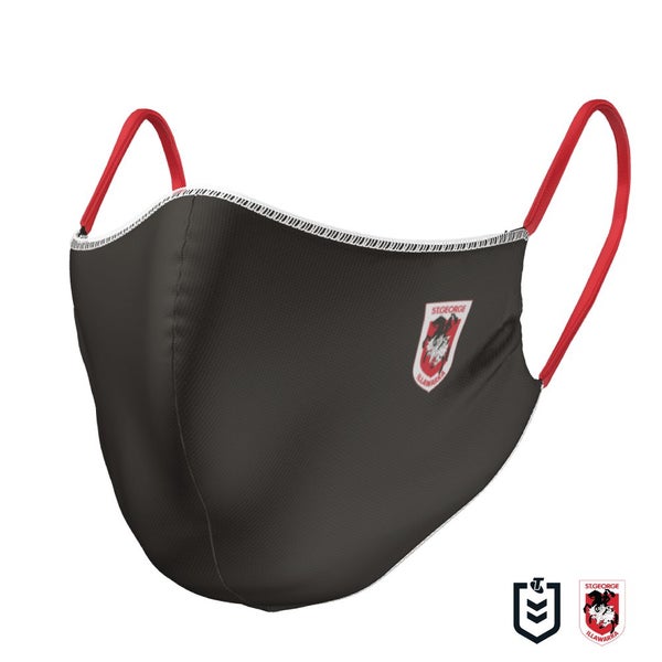 St George Dragons NRL Kids Child Size Reversible Washable Face Mask Carousel 2
