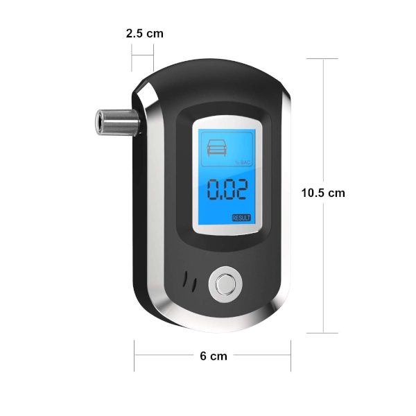 Breathalysers Portable Mini Alcohol Tester With Digital Lcd Display Electronic B Carousel 2