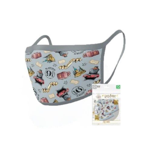 Harry Potter Hogwarts Express Twin Pack Adult Washable Face Masks Carousel 1