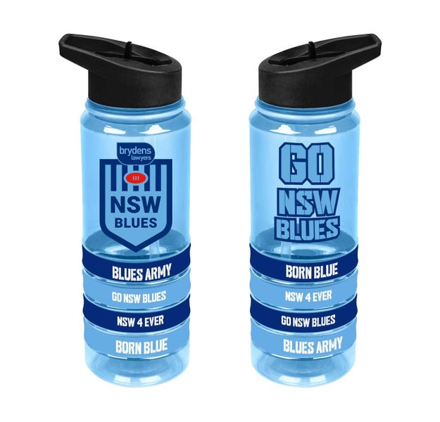 State of Origin NSW Blues Tritan Bottle with Wrist Bands Carousel 1