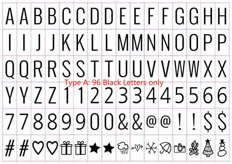 A4 Cinematic LED Light Up Message Sign With Letters Home Decor Carousel 6