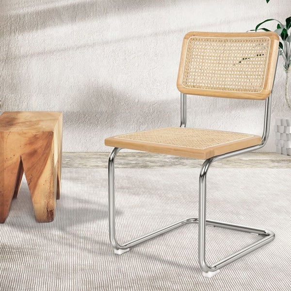 2x Dining Chairs Cesca Chair Replica Mid Century Modern Rattan Backrest Carousel 8