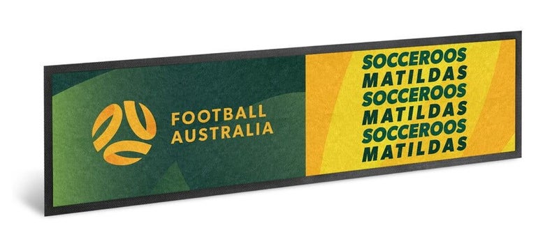 Australian Socceroos Matildas Soccer Bar Runner Bar Mat Carousel 1