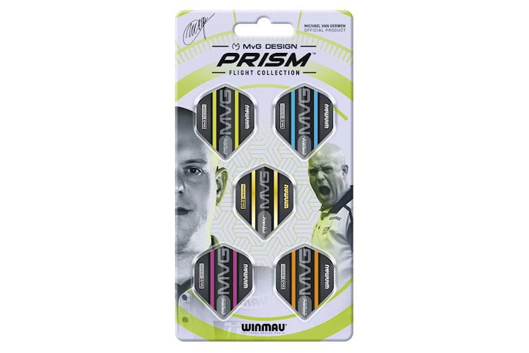 Winmau MVG Prism Flight Collection 100 Micron (Pack of 5 sets of 3 fights) Carousel 1