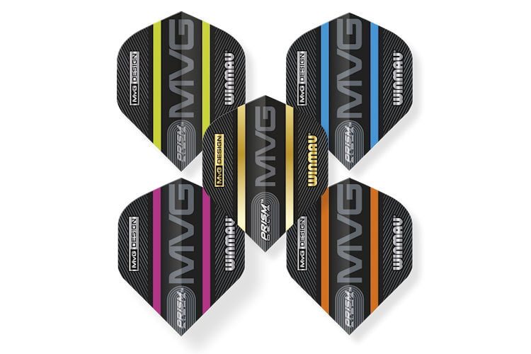 Winmau MVG Prism Flight Collection 100 Micron (Pack of 5 sets of 3 fights) Carousel 2