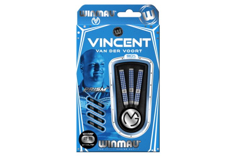 WINMAU Vincent Van Der Voort 90% Tungsten Darts 25 gram Carousel 2