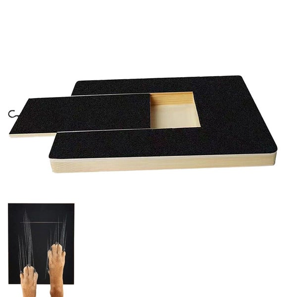 Dog Scratching Board with Treat Box Scratch Polish Pad for Nails Carousel 1