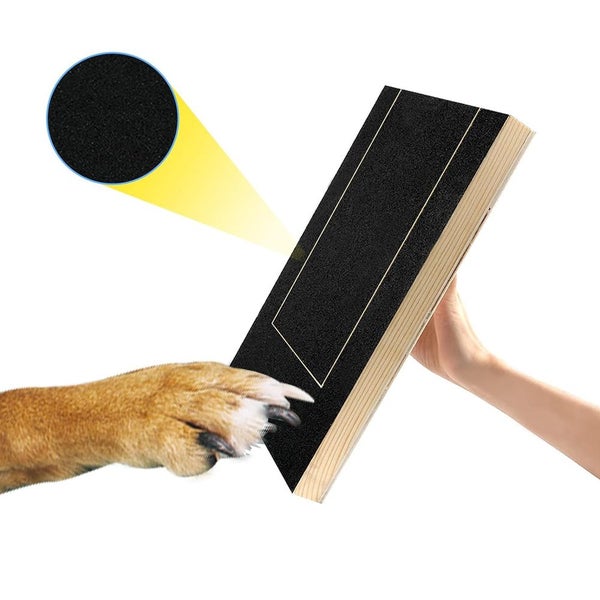 Dog Scratching Board with Treat Box Scratch Polish Pad for Nails Carousel 10