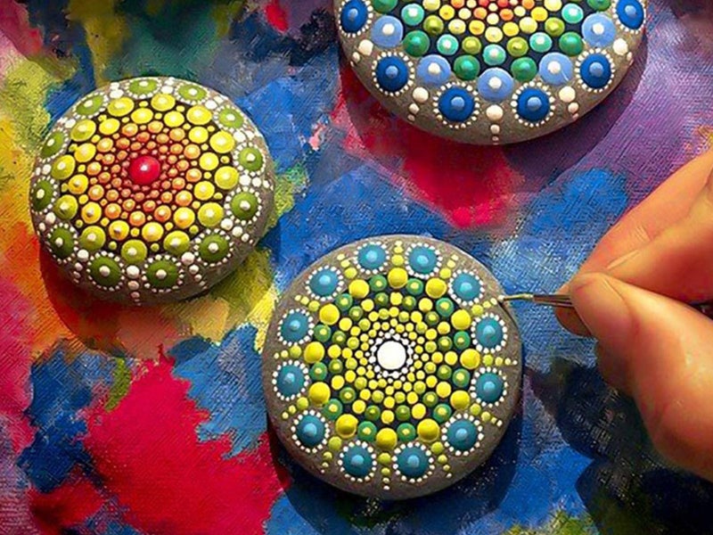 27Pcs Mandala Dotting Tools for Painting Rocks DIY Drawing Tools Kit Carousel 2