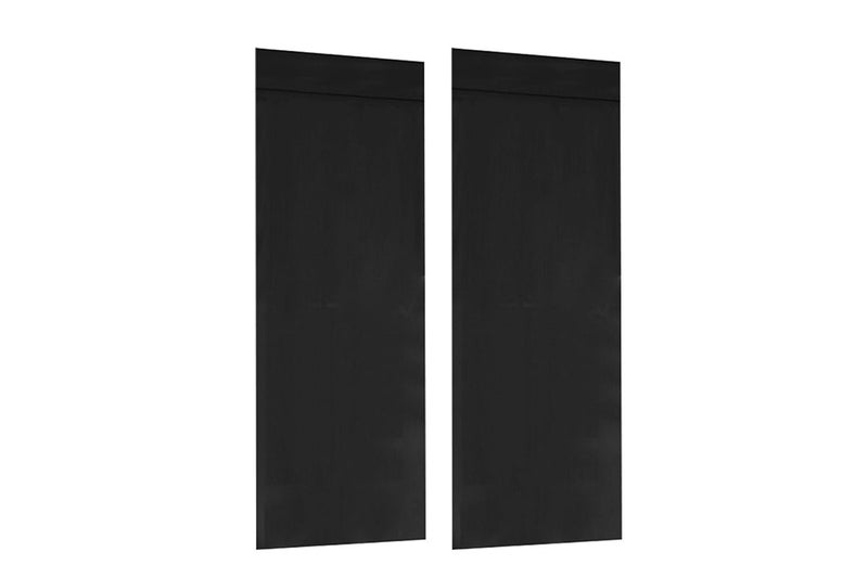2Pcs French Curtains Privacy Thermal Insulated Bedroom Blackout Door Curtains Wi Carousel 2