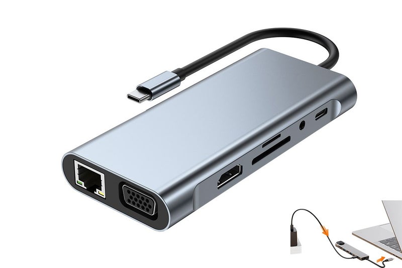 Data Charging Cable Adapter 6/7/8/11-in-1 Multi-Interface Docking Station for La Carousel 1