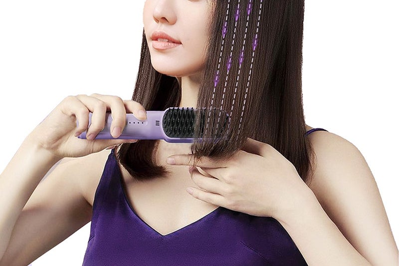 Mini Hair Straightener Portable Rechargeable Negative Ion Straightening Hair Com Carousel 5
