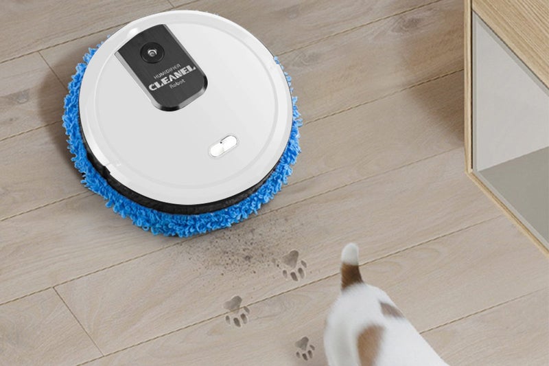 2 in 1 Mopping Robot Vacuum Cleaner with UV Spray Humidification-White Carousel 2