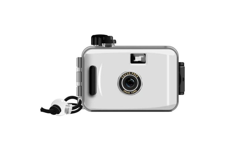 Children Film Roll Camera 35mm Water resistant Non disposable Film Camera-White Carousel 2