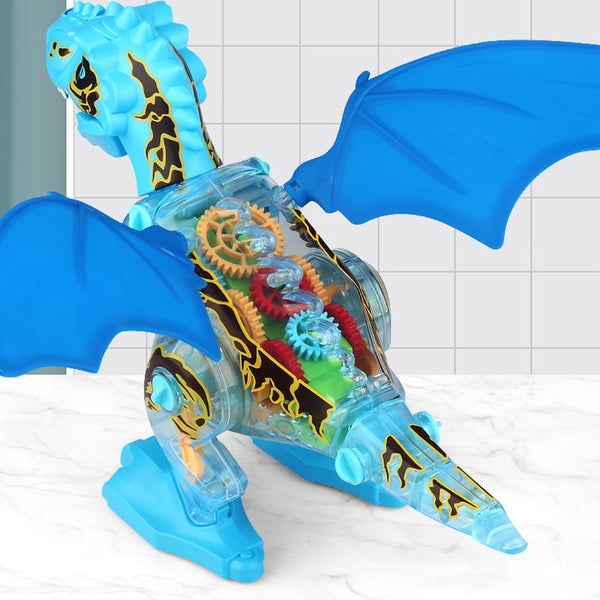 Toy Dinosaur Toys Electronic Walking Dinosaur with Spray and Lighting - Blue Carousel 3