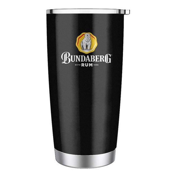 Bundy Bundaberg Rum BLACK Stainless Steel Travel Coffee Mug Cup Carousel 1