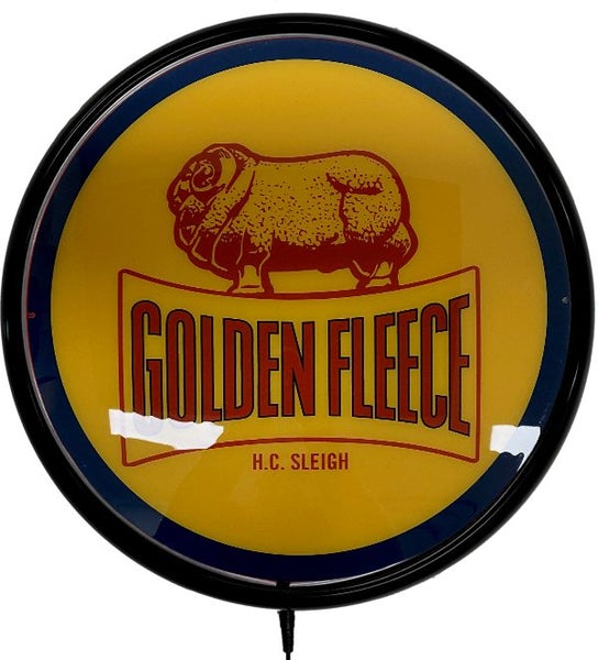 Golden Fleece Bar Lighting Wall Sign Light Button Black Carousel 1