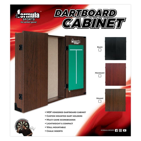 Walnut Dart Board Cabinet Carousel 4