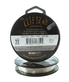 The Beadsmith Silver Colour Wire (Large) 22 Gauge 37.5m Carousel 1