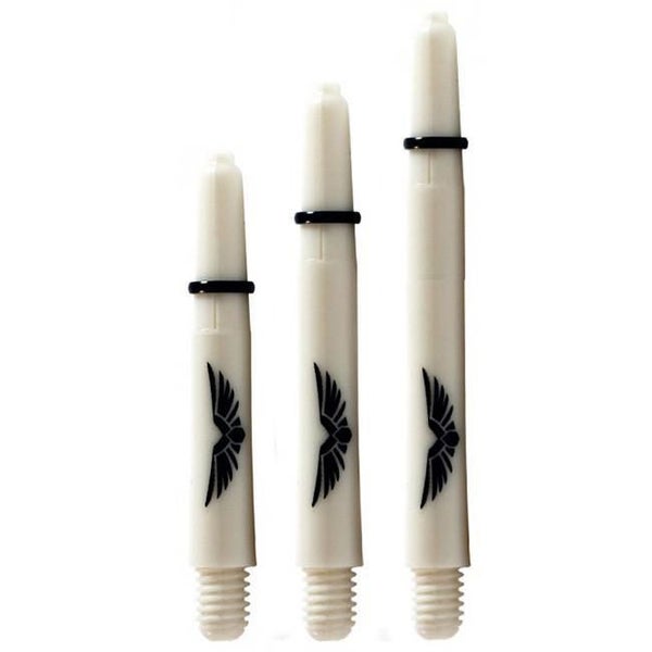 SHOT DARTS Eagle Claw Dart Shaft Stem Bone White with Silver Ring Carousel 1