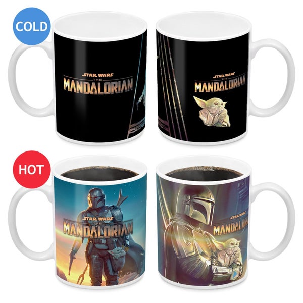 Star Wars Mandalorian Heat Change Ceramic Coffee Mug Cup Carousel 1