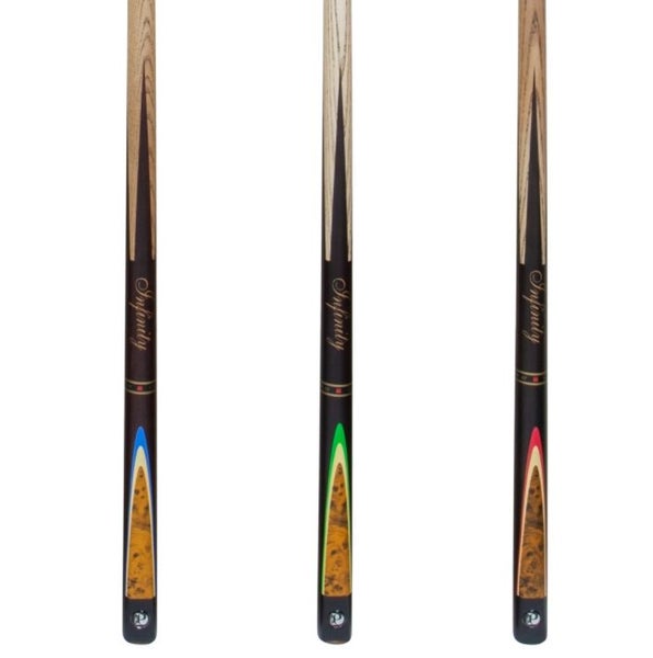 POWER PLAY Infinity Green Flame Pool Snooker Billiard ASH Cue and Case Set Carousel 3