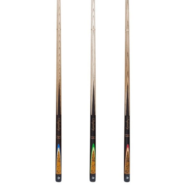 POWER PLAY Infinity Green Flame Pool Snooker Billiard ASH Cue and Case Set Carousel 2