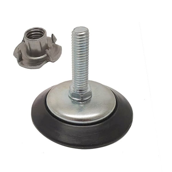 Pool Snooker Billiard Table Nylon Adjustable foot Feet 65mm (with bolt & flange) Carousel 1